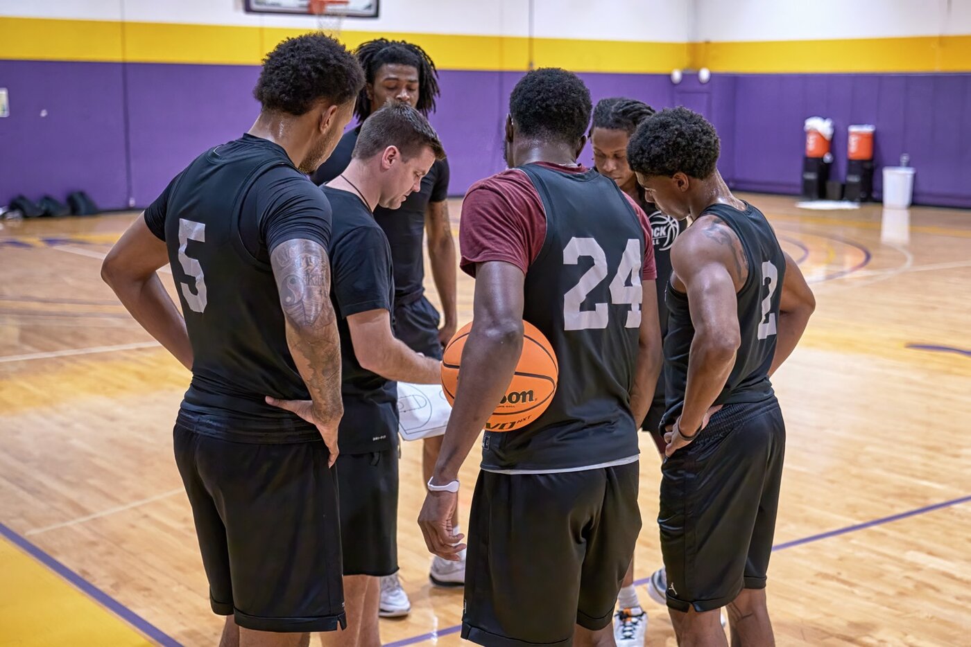 Team huddle