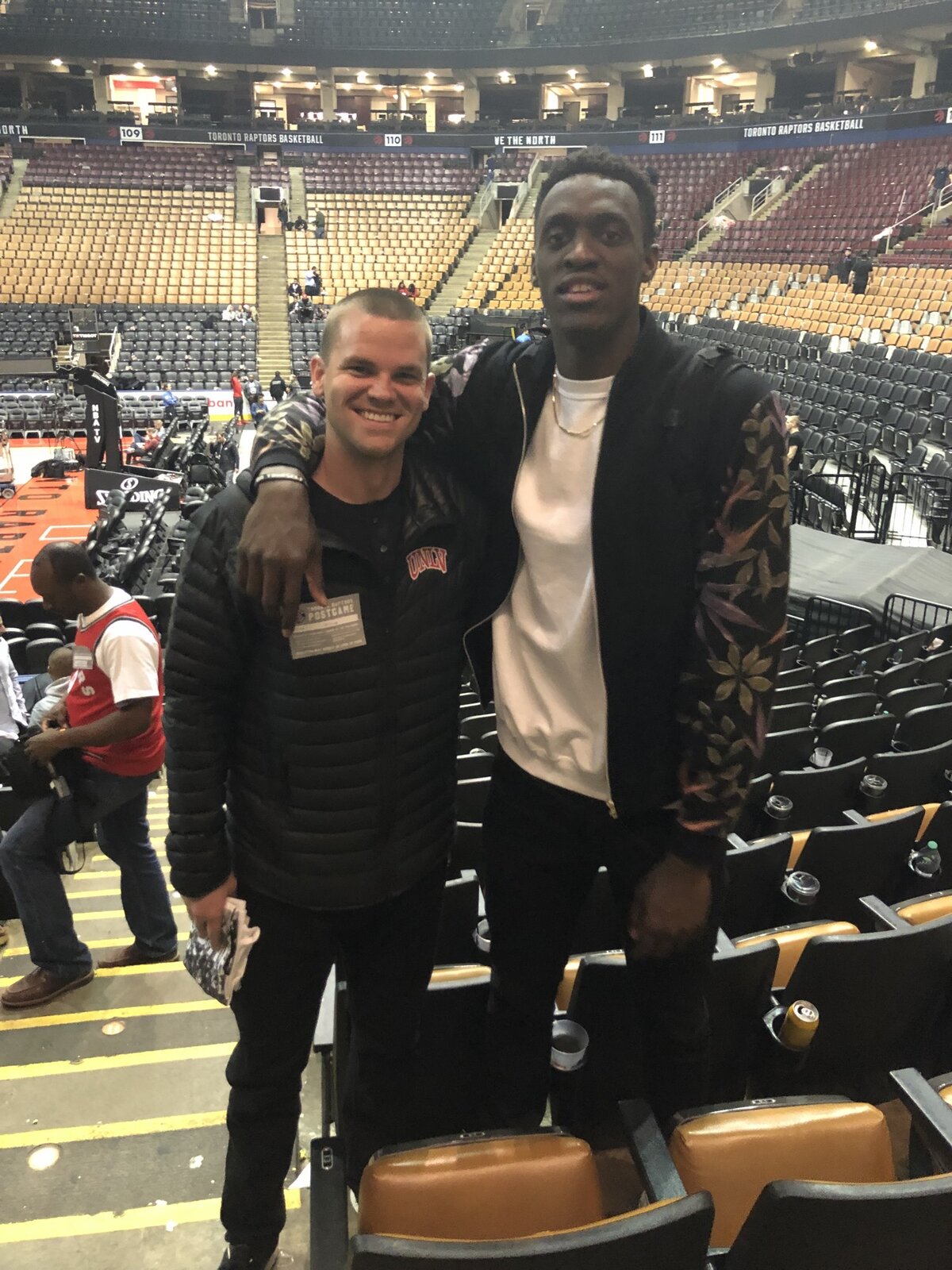 With Pascal Siakam